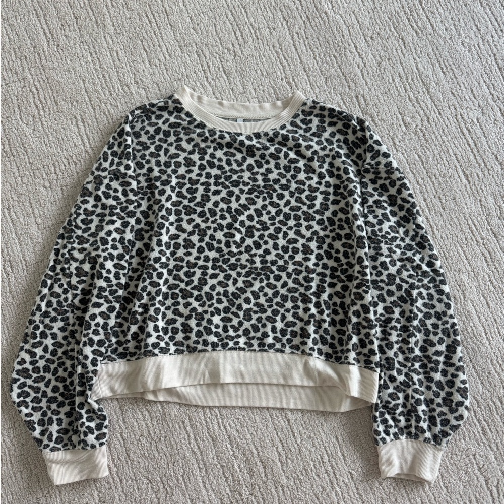 Z Supply Leopard Print Sweatshirt